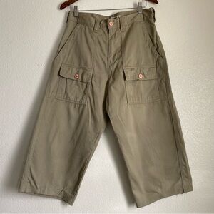 Vintage Redsand double front pocket wide leg pants, olive, 31